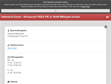 Tablet Screenshot of pizza-pie-usseln.de